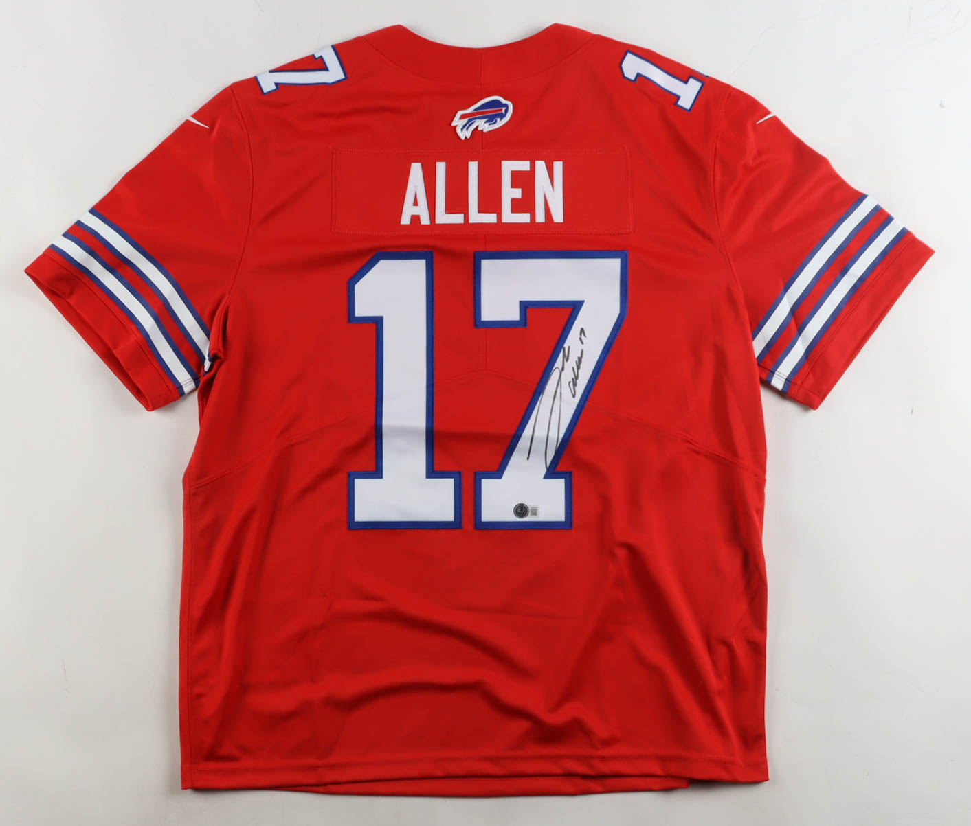 Josh Allen Signed Bills Nike Authentic Jersey (Beckett) at PristineAuction.com Josh Allen Signed Bills Nike Authentic Jersey (Beckett) at PristineAuction.com