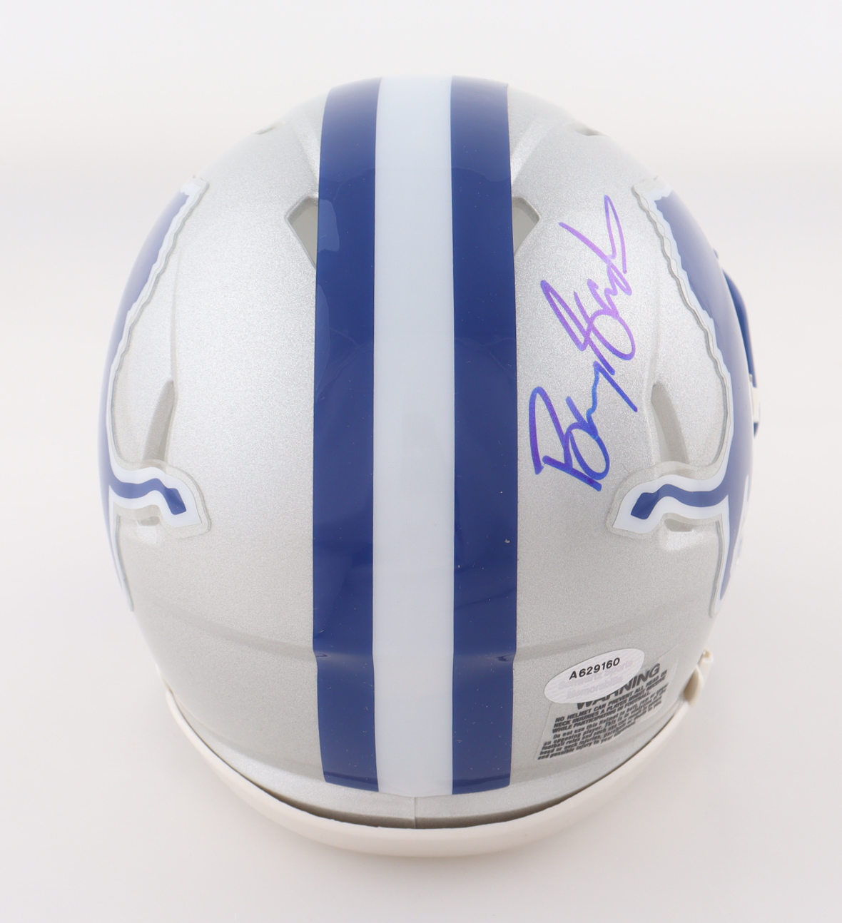 Barry Sanders Signed Lions Throwback Speed Mini Helmet (Schwartz) at PristineAuction.com Barry Sanders Signed Lions Throwback Speed Mini Helmet (Schwartz) at PristineAuction.com