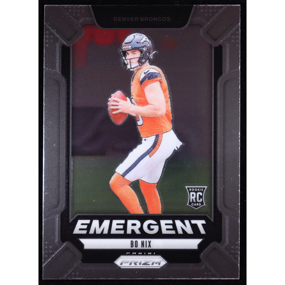 Bo Nix 2024 Panini Prizm Emergent #3 RC at PristineAuction.com