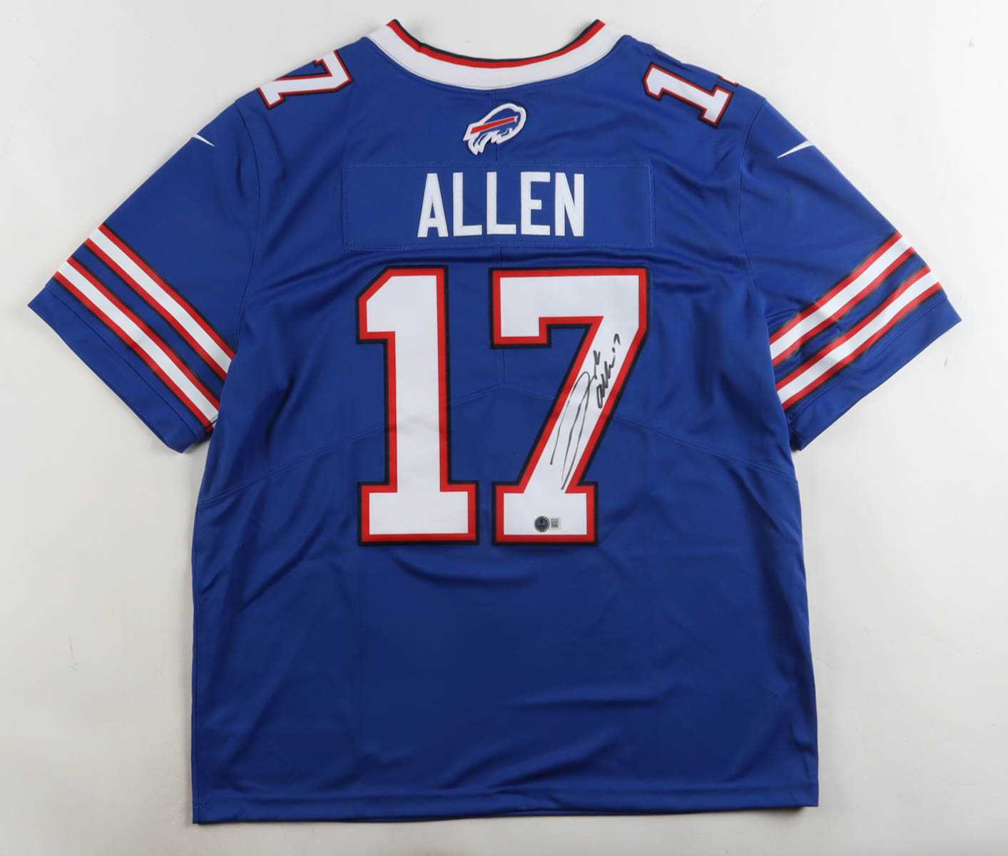 Josh Allen Signed Bills Nike Authentic Jersey (Beckett) at PristineAuction.com Josh Allen Signed Bills Nike Authentic Jersey (Beckett) at PristineAuction.com