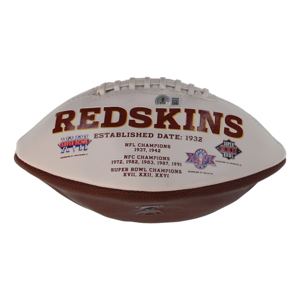 Doug Williams Signed Redskins Logo Football Inscribed "SB XXII MVP" (Beckett) at PristineAuction.com Doug Williams Signed Redskins Logo Football Inscribed "SB XXII MVP" (Beckett) at PristineAuction.com