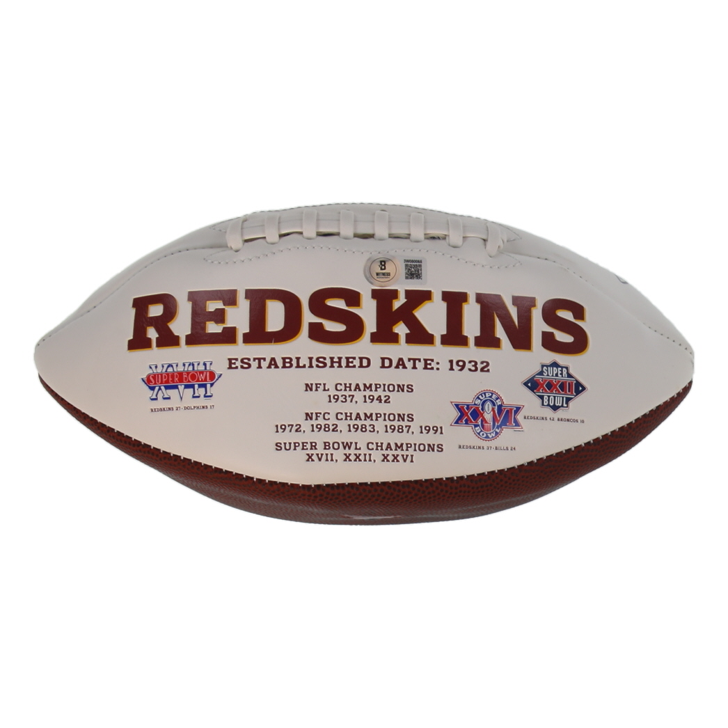Doug Williams Signed Redskins Logo Football Inscribed "SB XXII MVP" (Beckett) at PristineAuction.com Doug Williams Signed Redskins Logo Football Inscribed "SB XXII MVP" (Beckett) at PristineAuction.com