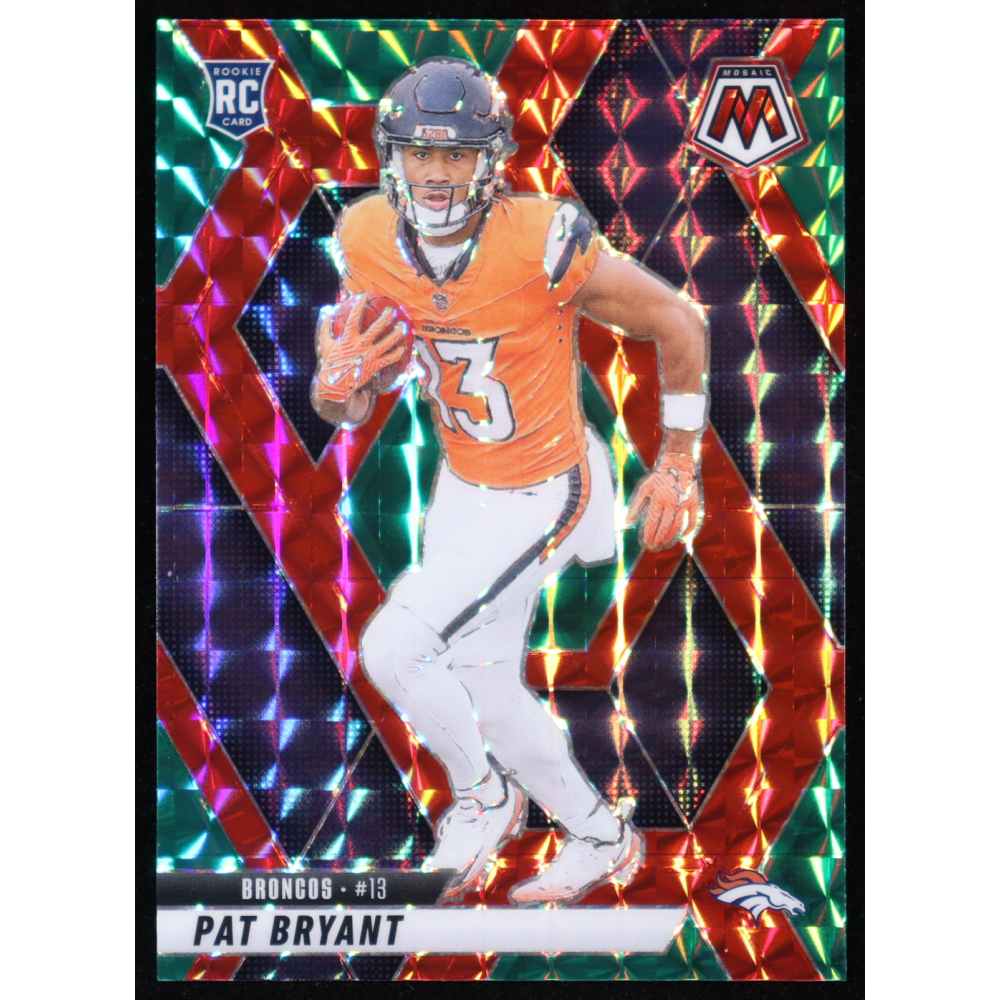 Pat Bryant 2025 Panini Mosaic Mosaic Choice Red and Green #379 RC at PristineAuction.com