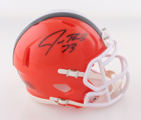 Joe Thomas Signed Browns Speed Mini Helmet (Schwartz) at PristineAuction.com