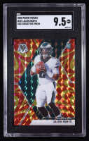 Jalen Hurts 2020 Panini Mosaic Gold Reactive Prizm #222 RC (SGC 9.5) at PristineAuction.com