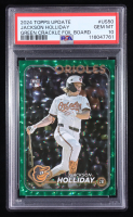 Jackson Holliday 2024 Topps Update Series Green Crackle Foil Board #US-50 RC #105/499 (PSA 10) at PristineAuction.com