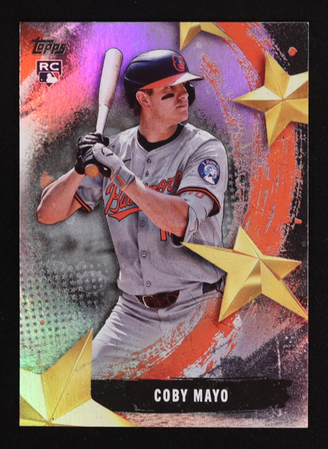 Coby Mayo 2025 Topps Stars Of MLB #SMLB23 RC at PristineAuction.com Coby Mayo 2025 Topps Stars Of MLB #SMLB23 RC at PristineAuction.com