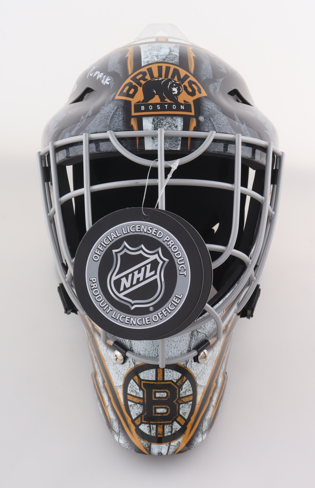 Gerry Cheevers Signed Bruins Full-Size Goalie Mask Inscribed "The Mask" (Schwartz) at PristineAuction.com Gerry Cheevers Signed Bruins Full-Size Goalie Mask Inscribed "The Mask" (Schwartz) at PristineAuction.com