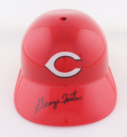George Foster Signed Reds Full-Size Batting Helmet (Schwartz) at PristineAuction.com