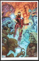 Tony Moore Signed "Iron Man" 11x17 Lithograph (Beckett) at PristineAuction.com