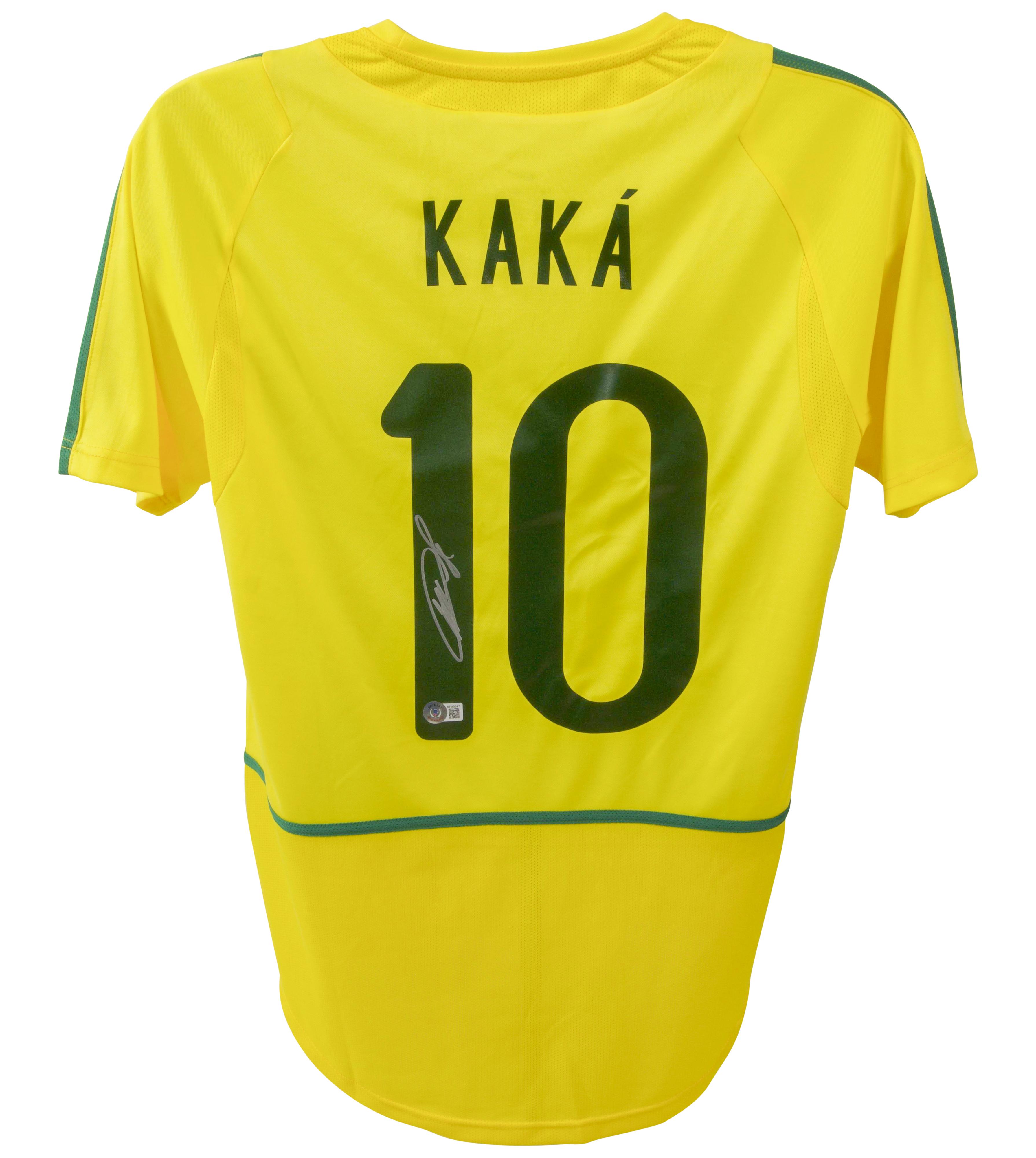 Kaka Signed Brazil National Team Nike Authentic Jersey (Beckett) at PristineAuction.com Kaka Signed Brazil National Team Nike Authentic Jersey (Beckett) at PristineAuction.com