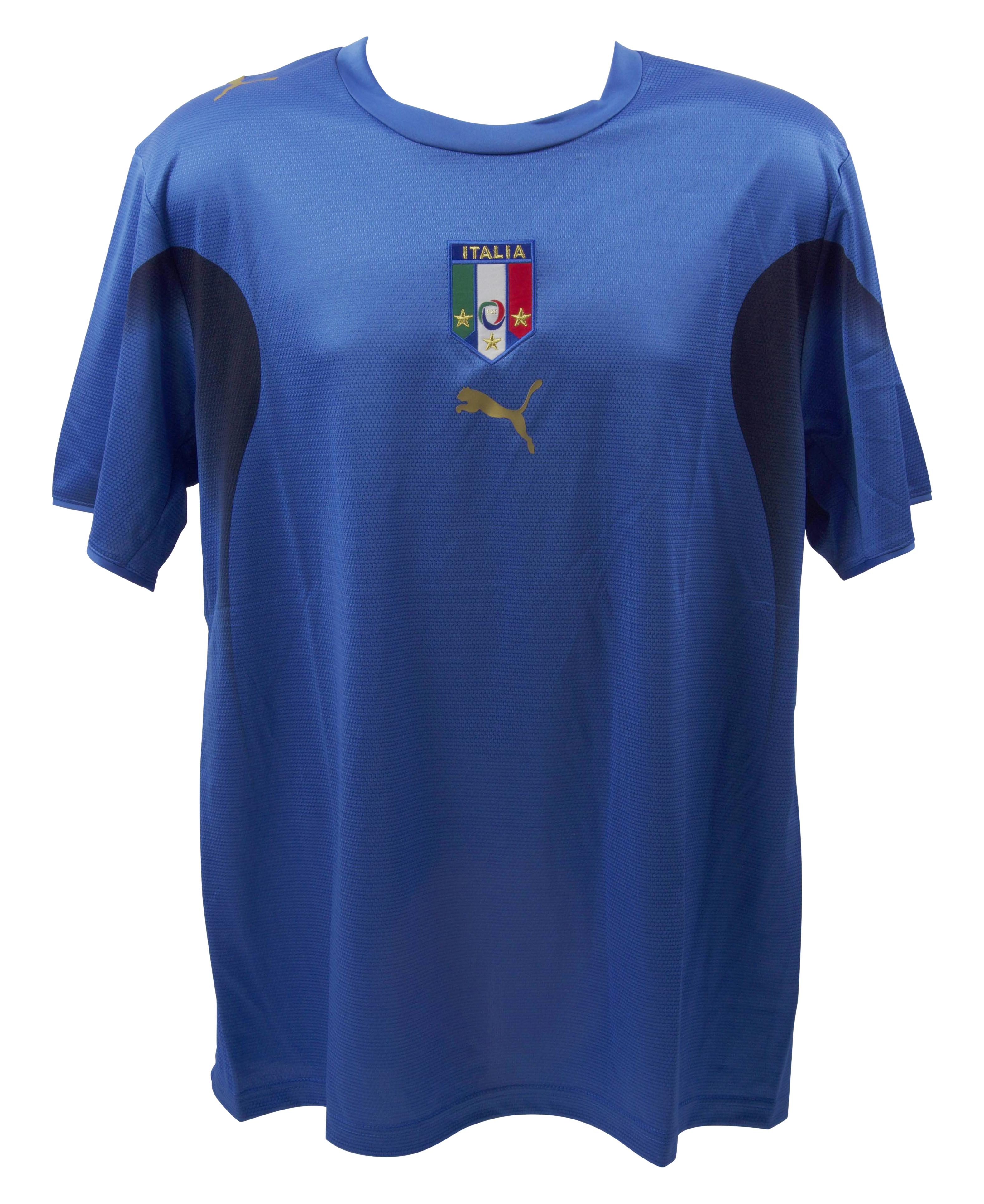 Fabio Cannavaro Signed Italy National Team Puma Authentic Jersey (Beckett) at PristineAuction.com Fabio Cannavaro Signed Italy National Team Puma Authentic Jersey (Beckett) at PristineAuction.com
