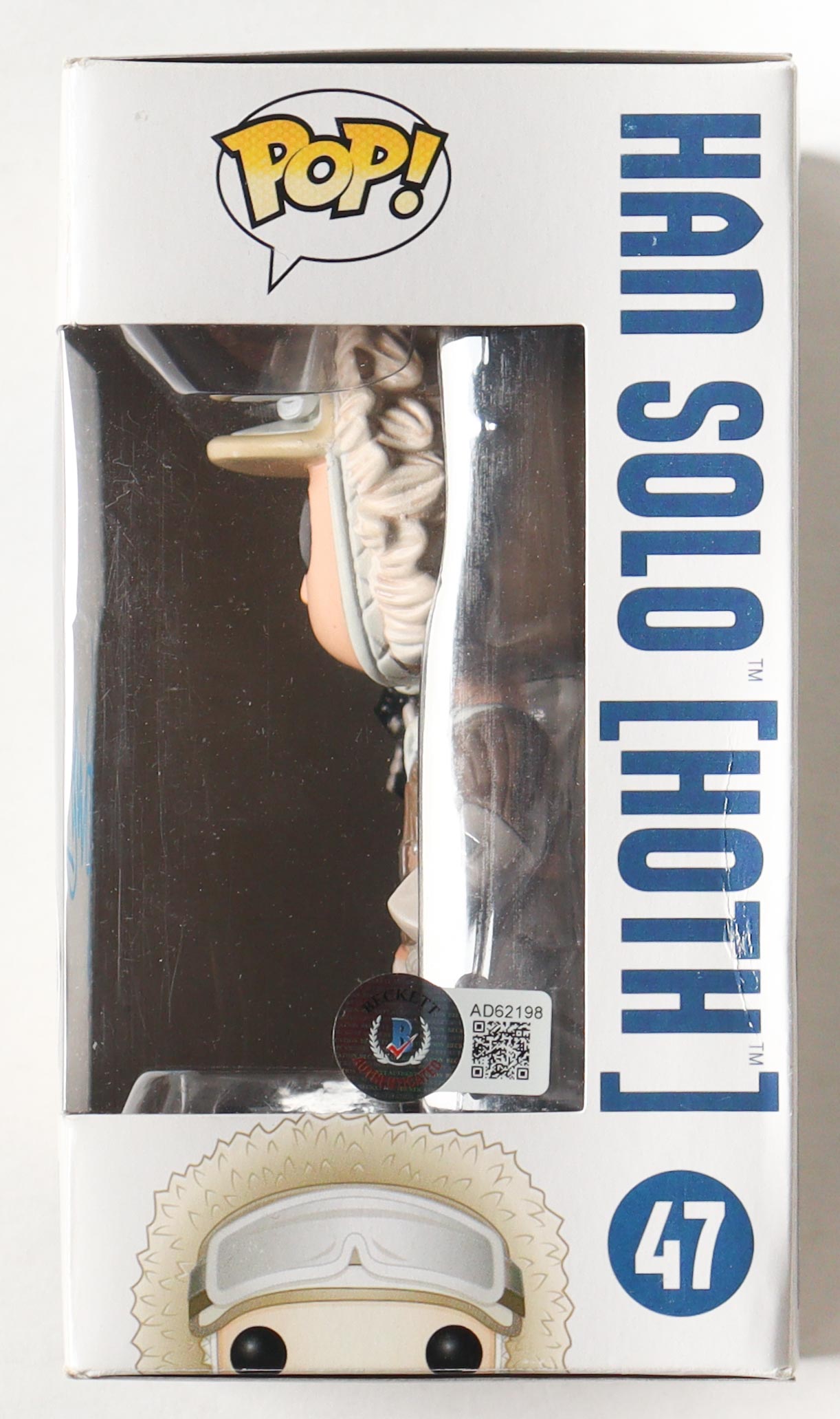 Harrison Ford Signed "Star Wars" #47 Han Solo (Hoth) Funko Pop! Bobble-Head (Beckett) at PristineAuction.com Harrison Ford Signed "Star Wars" #47 Han Solo (Hoth) Funko Pop! Bobble-Head (Beckett) at PristineAuction.com