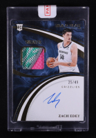 Zach Edey 2024-25 Immaculate Collection Sneaker Swatches Signatures #49 #25/49 RC at PristineAuction.com