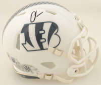 Chad 'Ochocinco' Johnson Signed Bengals Salute To Service Alternate Speed Mini Helmet (Beckett) at PristineAuction.com