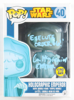 Ian McDiarmid Signed "Star Wars" #40 Holographic Emperor Funko Pop! Bobble-Head Inscribed "Execute Order 66!" & "Emperor" (JSA) at PristineAuction.com