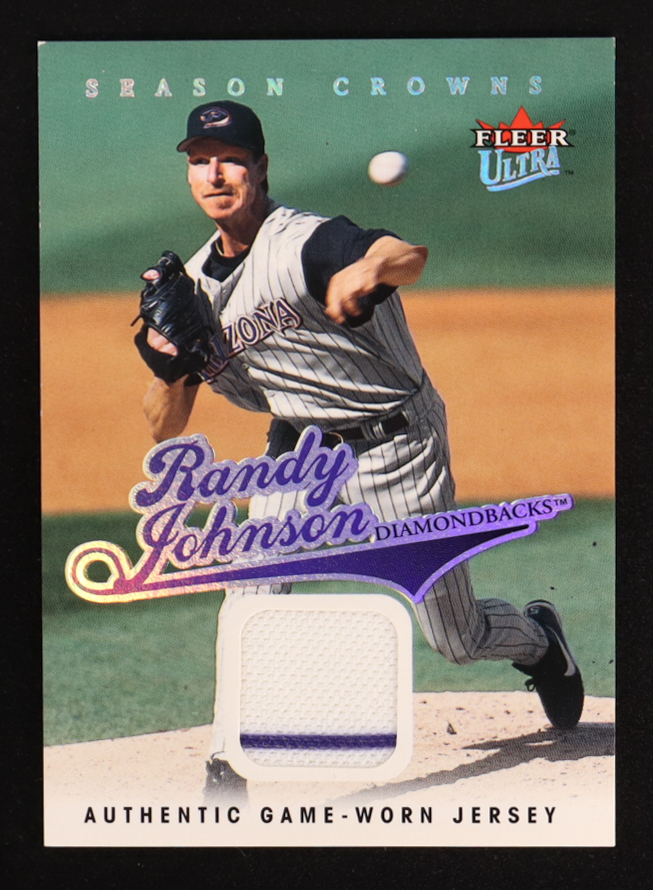 Randy Johnson 2004 Ultra Season Crowns Game Used Jsy #137 #393/399 at PristineAuction.com Randy Johnson 2004 Ultra Season Crowns Game Used Jsy #137 #393/399 at PristineAuction.com