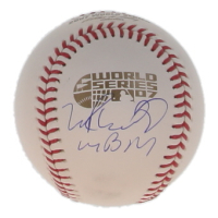 Manny Ramirez Signed 2007 World Series Logo Baseball Inscribed "MBM" (Beckett) at PristineAuction.com