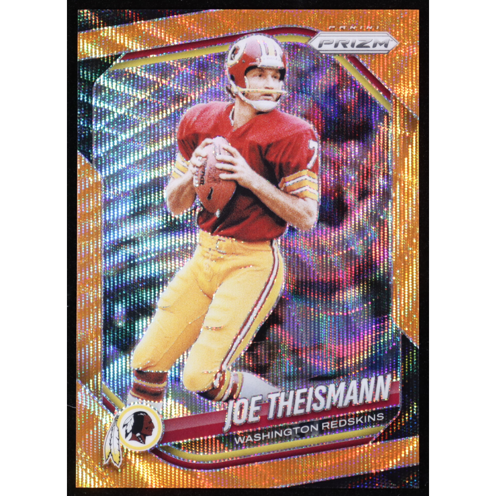 Joe Theismann 2025 Panini Prizm Prizms Orange Wave #284 #59/65 at PristineAuction.com