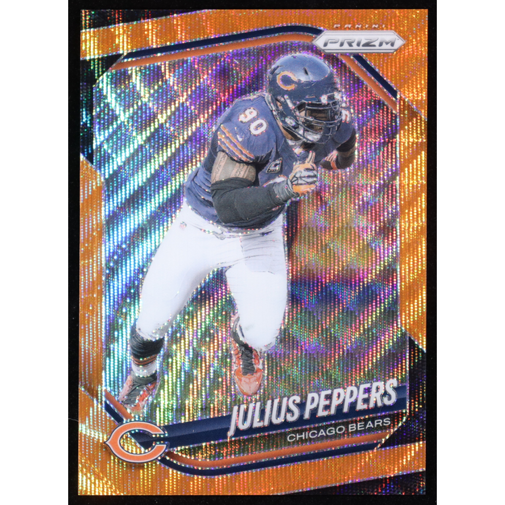 Julius Peppers 2025 Panini Prizm Prizms Orange Wave #296 #02/65 at PristineAuction.com