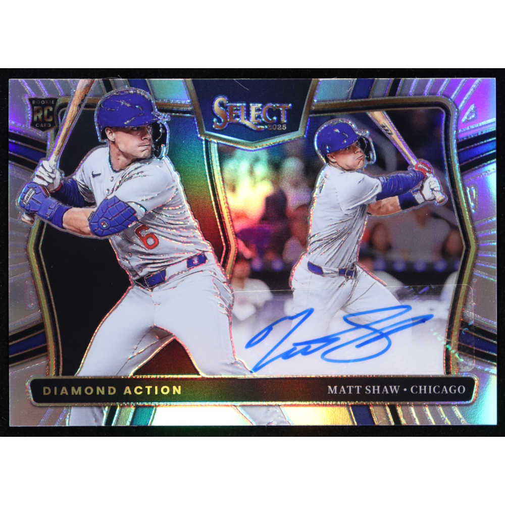 Matt Shaw 2025 Select Diamond Action Signatures #22 RC at PristineAuction.com