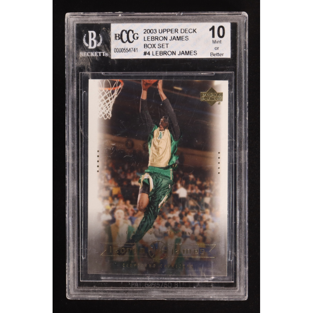 LeBron James 2003 Upper Deck Lebron James Box Set #4 RC (BCCG 10) at PristineAuction.com
