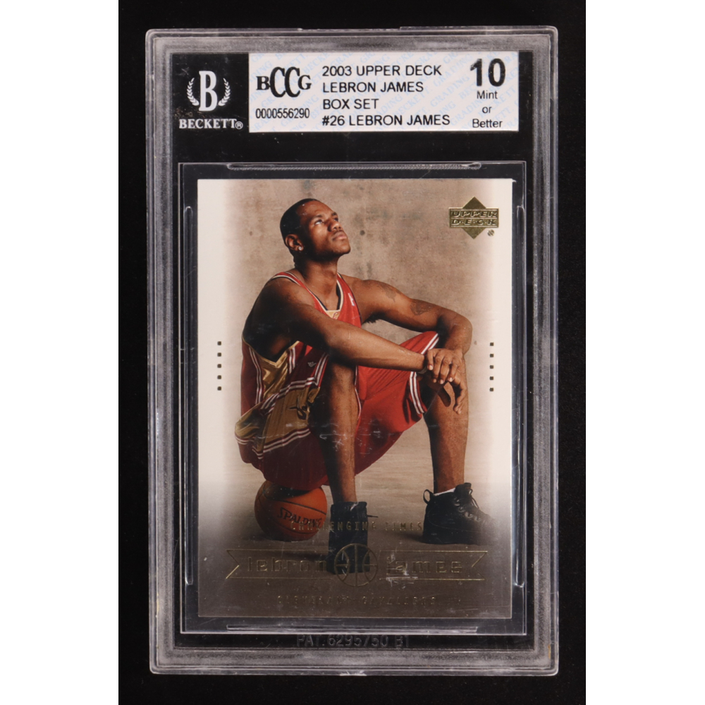 LeBron James 2003 Upper Deck Lebron James Box Set #26 RC (BCCG 10) at PristineAuction.com