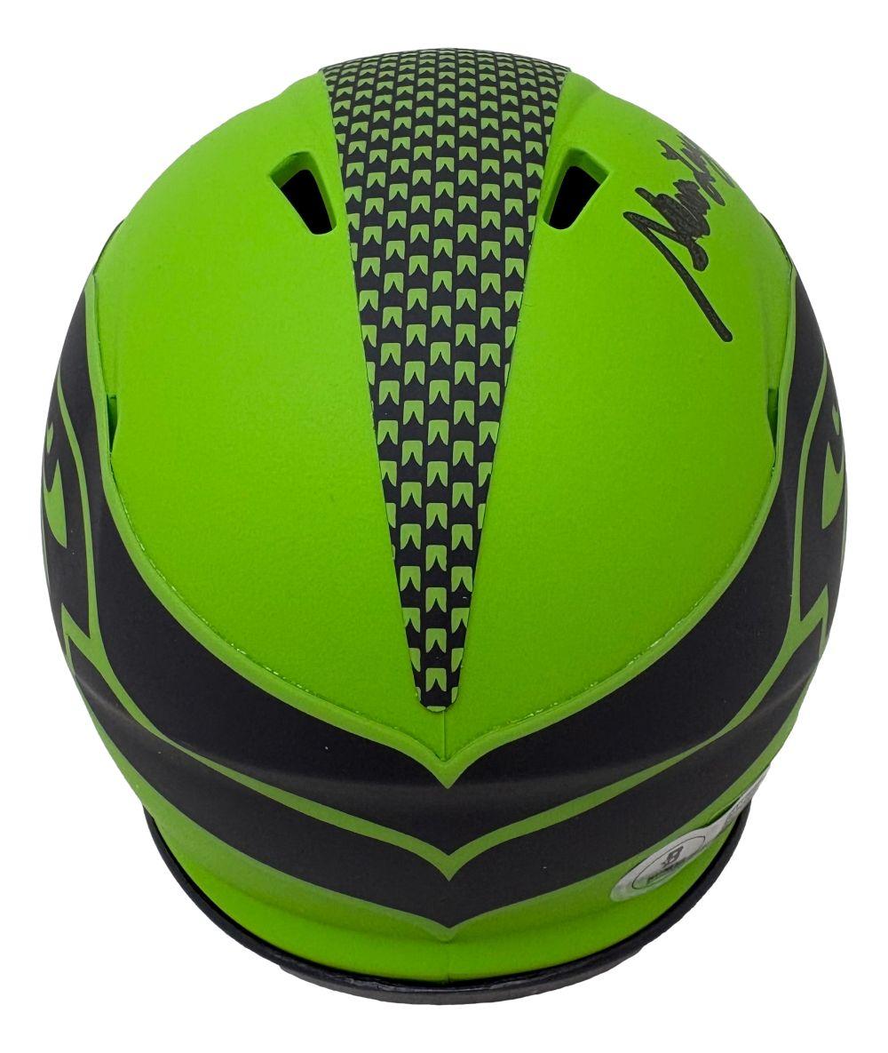 Steve Largent Signed Seahawks Rave Alternate Speed Mini Helmet Inscribed "HOF 95" (Beckett) at PristineAuction.com Steve Largent Signed Seahawks Rave Alternate Speed Mini Helmet Inscribed "HOF 95" (Beckett) at PristineAuction.com