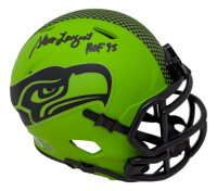 Steve Largent Signed Seahawks Rave Alternate Speed Mini Helmet Inscribed "HOF 95" (Beckett) at PristineAuction.com