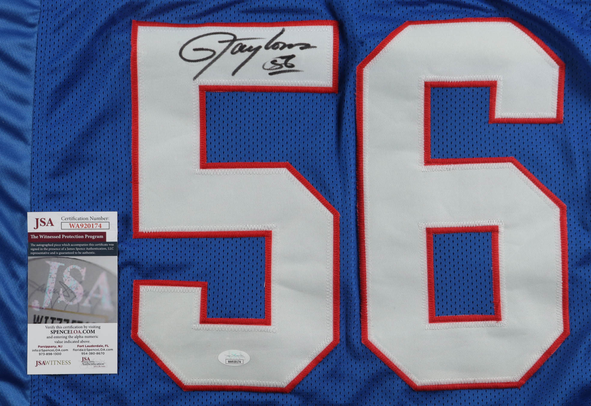 Lawrence Taylor Signed Jersey (JSA) at PristineAuction.com Lawrence Taylor Signed Jersey (JSA) at PristineAuction.com