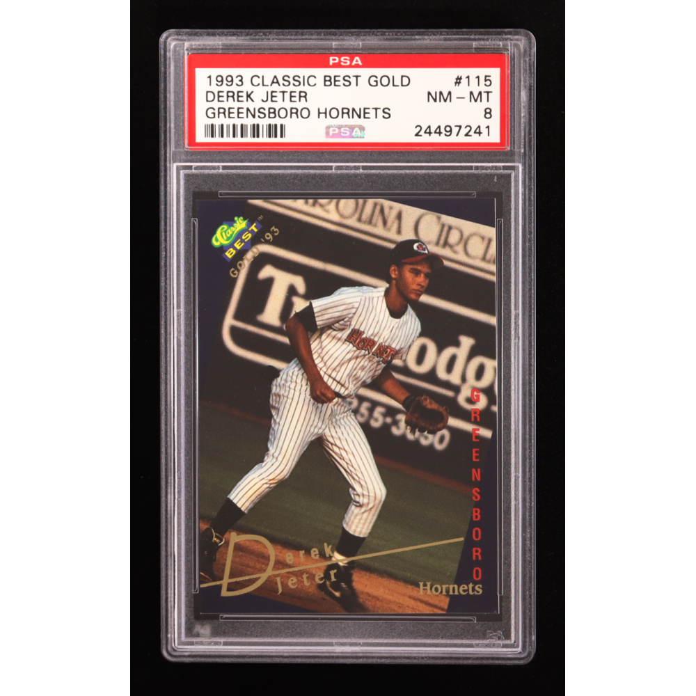 Derek Jeter 1993 Classic Best Gold Greensboro Hornets #115 RC (PSA 8) at PristineAuction.com