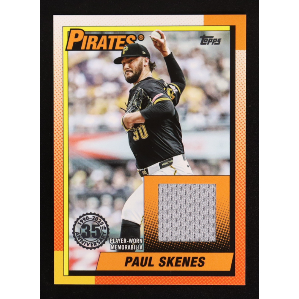 Paul Skenes 2025 Topps Update '90 Topps Relics Player-Worn #90RUPS at PristineAuction.com