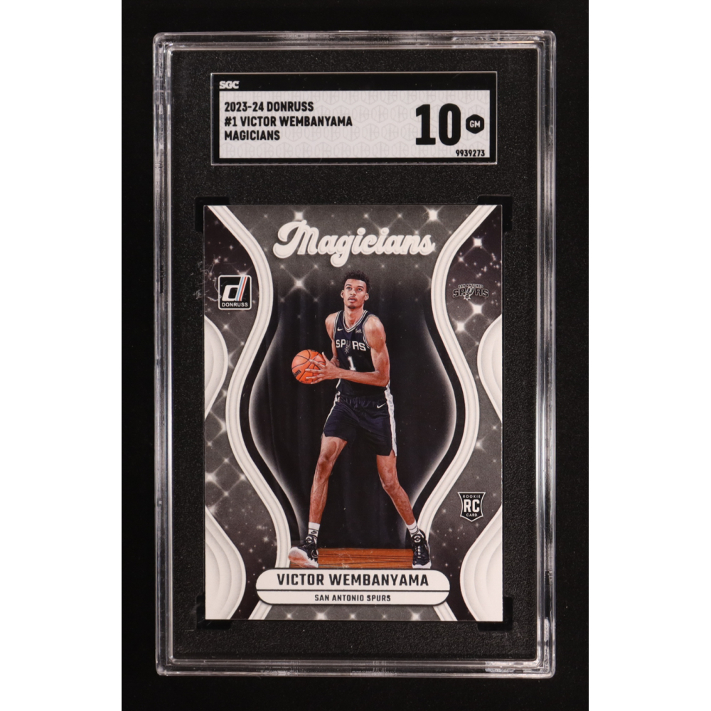 Victor Wembanyama 2023-24 Panini Donruss Magicians #1 RC (SGC 10) at PristineAuction.com