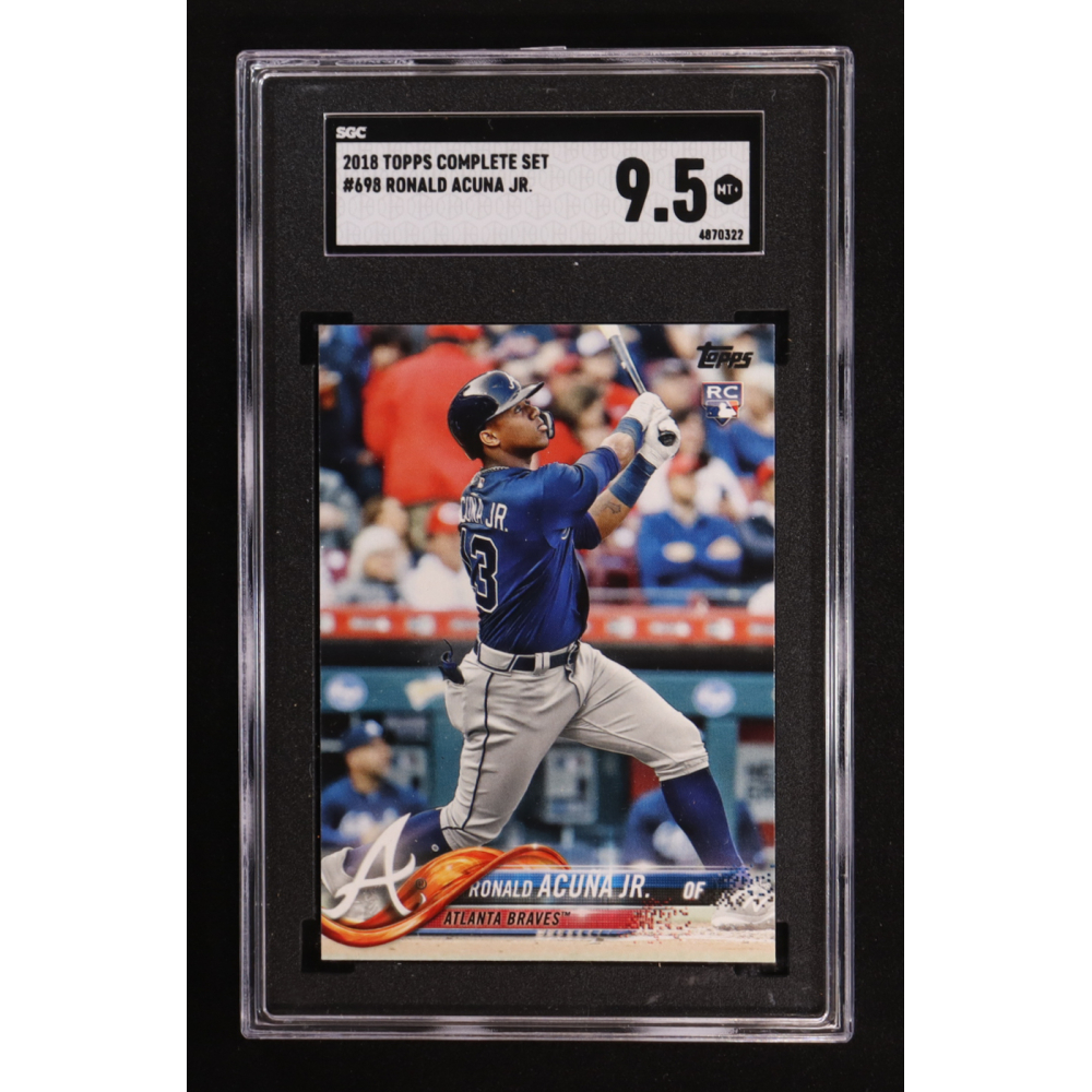 Ronald Acuna Jr. 2018 Topps Complete Set Series 2 #698 RC (SGC 9.5) at PristineAuction.com