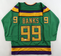 Vincent Larusso Signed "The Mighty Ducks" Jersey Inscribed "Banks" (JSA) at PristineAuction.com