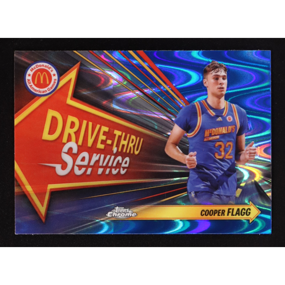 Topps Drive In Cooper Flagg 2024 Topps Chrome McDonald's All American Drive Thru ...
