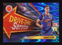 Cooper Flagg 2024 Topps Chrome McDonald's All American Drive Thru Service Blue RayWave Refractors #DTSCOF at PristineAuction.com