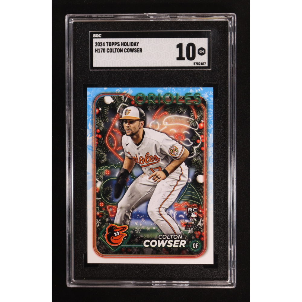 Colton Cowser 2024 Topps Holiday #H-170 RC (SGC 10) at PristineAuction.com