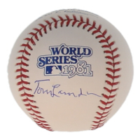 Tommy Lasorda Signed Official 1981 World Series Logo Baseball (JSA) at PristineAuction.com