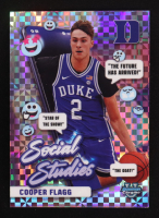 Cooper Flagg 2024-25 Bowman Chrome University Social Studies X-Fractors #SS1 at PristineAuction.com