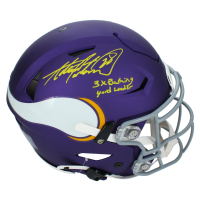 Adrian Peterson Signed Vikings Full-Size Authentic On-Field Speedflex Helmet Inscribed "3X Rushing Yard Leader" (Beckett) at PristineAuction.com