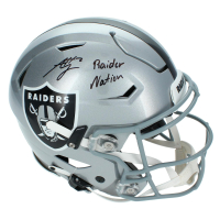 Ashton Jeanty Signed Raiders Full-Size Authentic On-Field Speedflex Helmet (Beckett) at PristineAuction.com