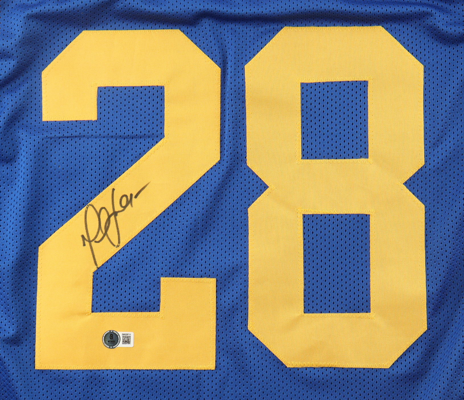 Marshall Faulk Signed Jersey (Beckett) at PristineAuction.com Marshall Faulk Signed Jersey (Beckett) at PristineAuction.com