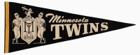 Vintage 1960s Minnesota Twins Full Size 12x29 Pennant Flag at PristineAuction.com