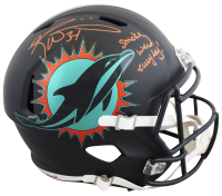 Ricky Williams Signed Dolphins Full-Size Speed Helmet Inscribed "Smoke Weed Everyday!" (JSA) at PristineAuction.com
