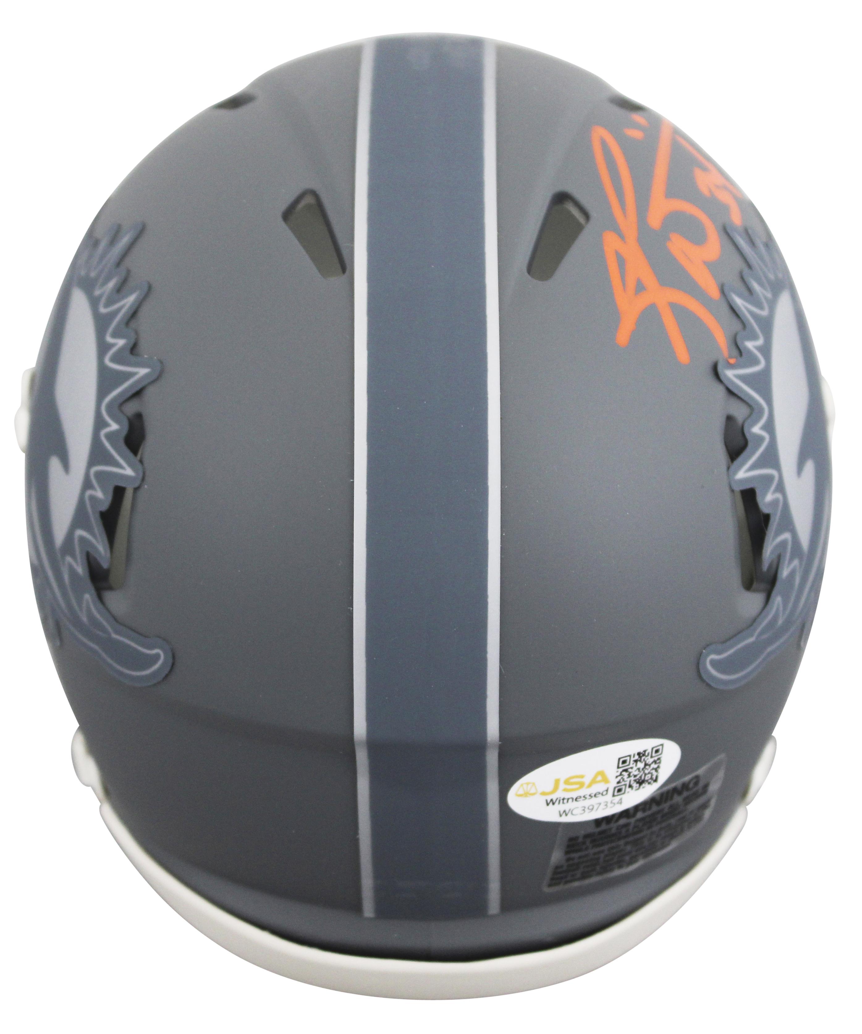 Ricky Williams Signed Dolphins Slate Alternate Speed Mini Helmet (JSA) at PristineAuction.com Ricky Williams Signed Dolphins Slate Alternate Speed Mini Helmet (JSA) at PristineAuction.com