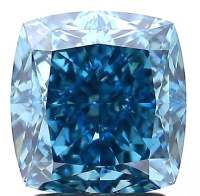 2.63 Carats Lab Grown FANCY VIVID BLUE Diamond Loose VS1 | $5,400 Estimated Retail Value (UGL & IGI Certs) | Cushion Brilliant Cut at PristineAuction.com