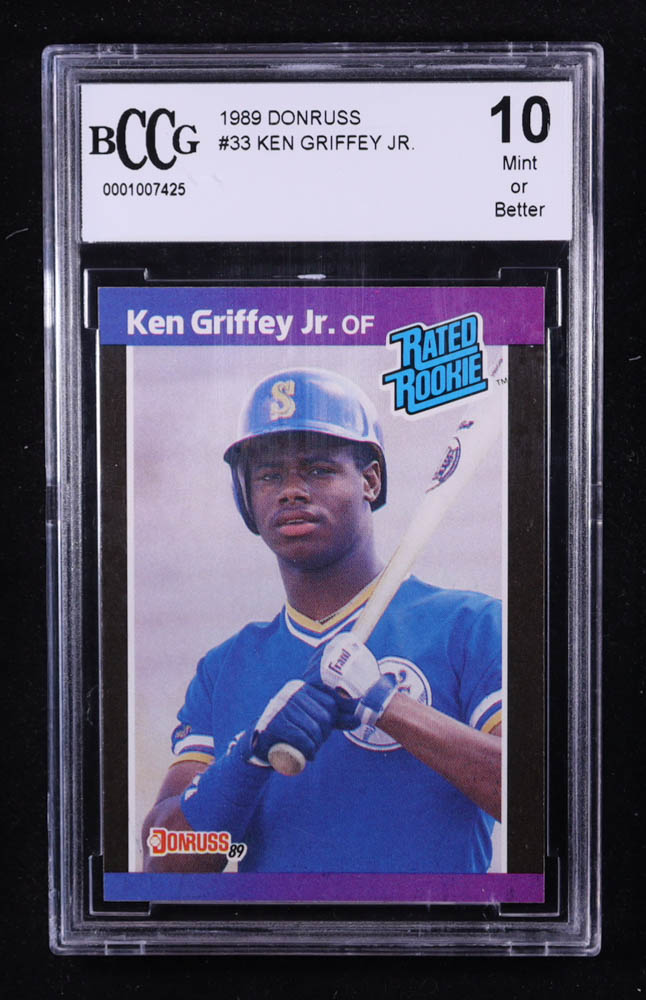 Ken Griffey Jr. 1989 Donruss #33 RR RC (BCCG 10) at PristineAuction.com Ken Griffey Jr. 1989 Donruss #33 RR RC (BCCG 10) at PristineAuction.com