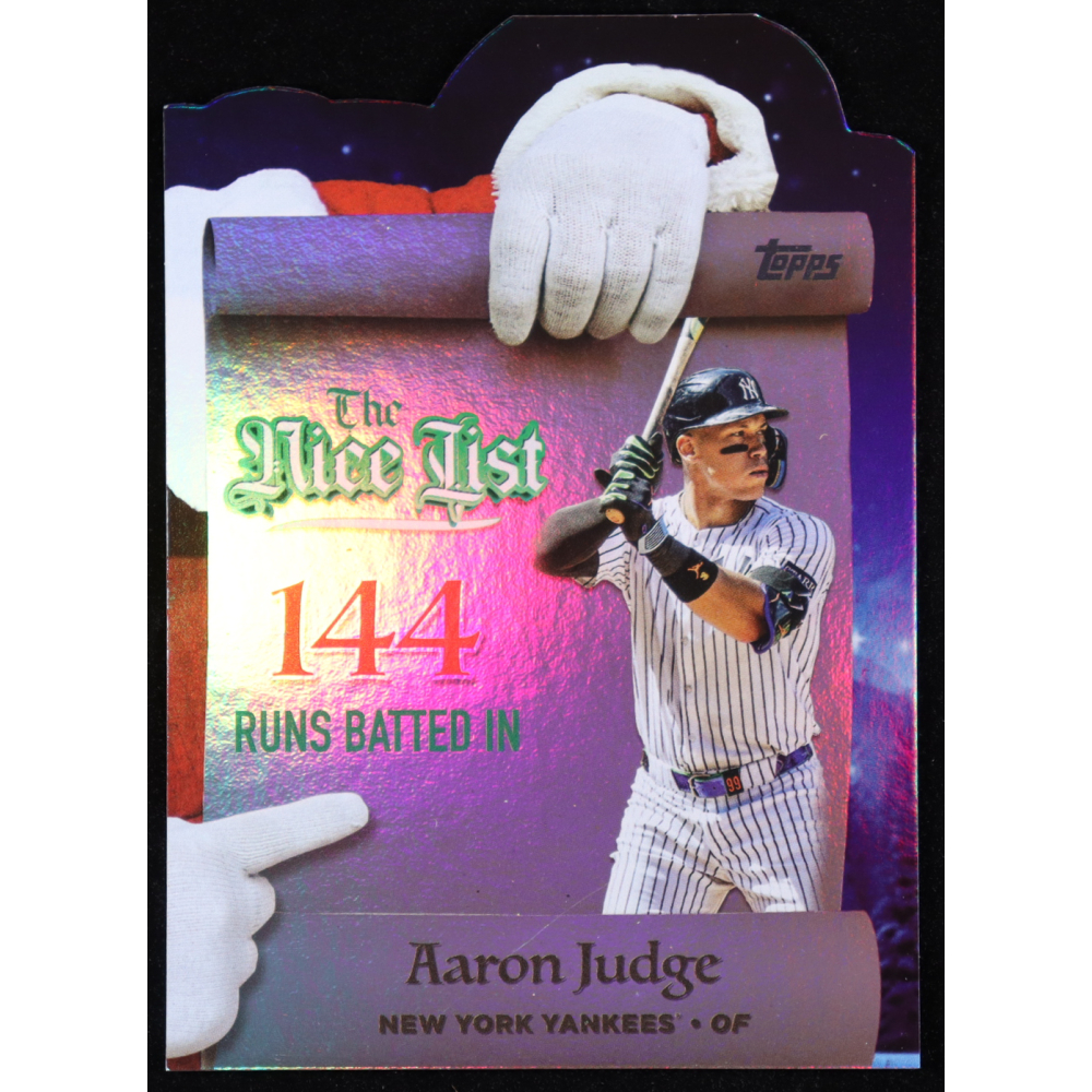 Aaron Judge 2025 Topps Holiday Making The Nice List #MNL6 at PristineAuction.com