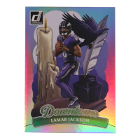 Lamar Jackson 2025 Donruss Downtown! Oversized #1 at PristineAuction.com
